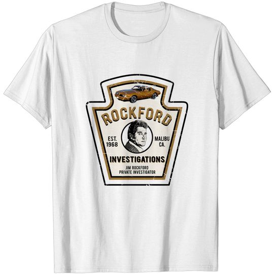 Discover Jim Rockford Emblem - Rockford Files - T-Shirt