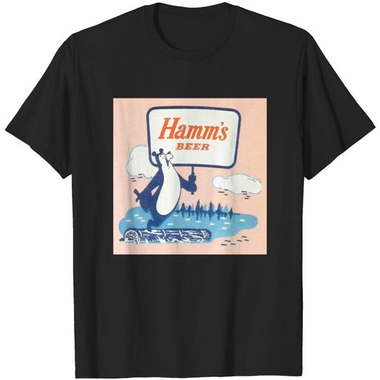 Discover Vintage Hamm's Beer Bear - Hamms Beer - T-Shirt