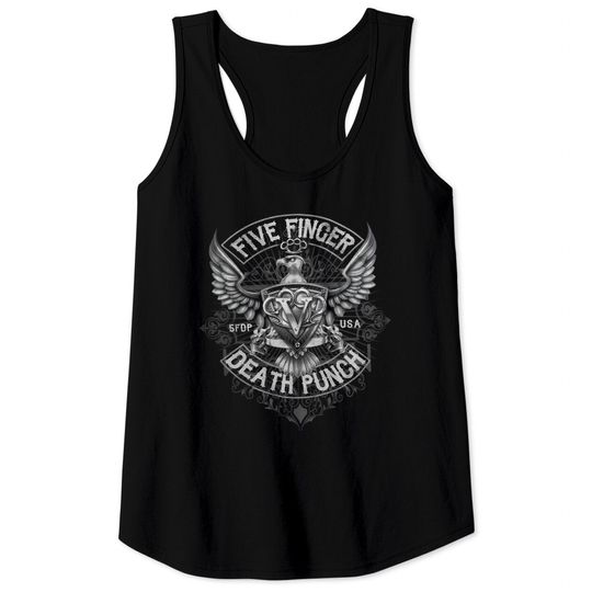 Discover Five Finger Death Punch Got Your Six 1  Tank Tops