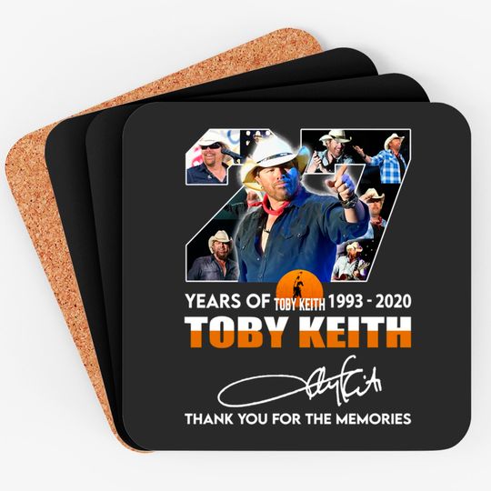 Discover Toby Keith 1993-2022 Toby Keith Thank You The Memories Coasters