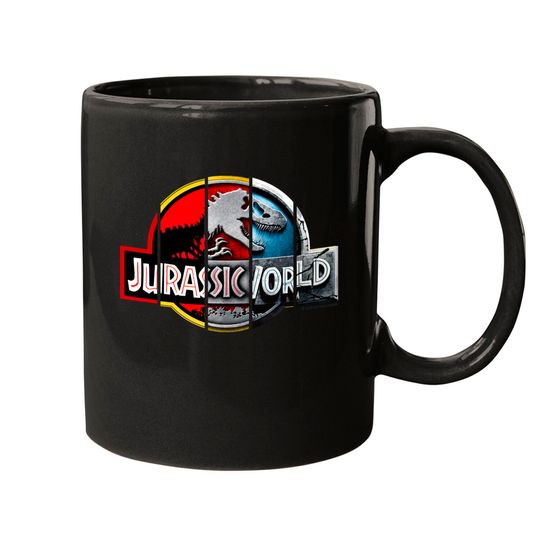 Discover Jurassic World logo evolution. Birthday party gifts. ly licensed merch. Perfect present for mom mother dad father friend him or her - Jurassic Park - Mugs