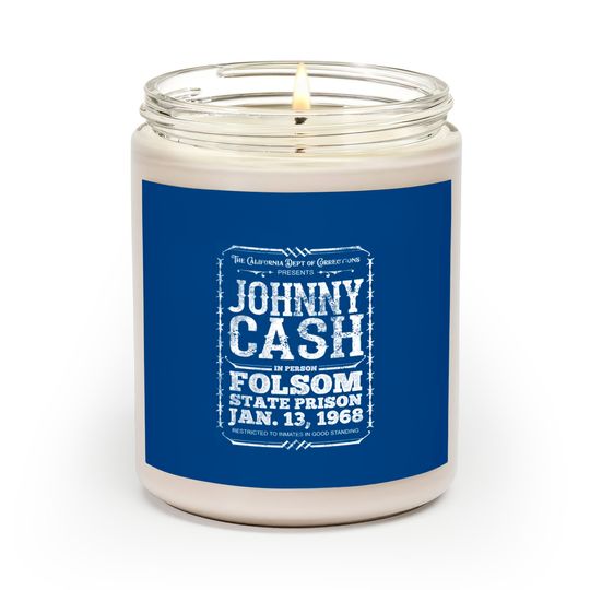 Discover Cash at Folsom Prison, distressed - Johnny Cash - Scented Candles
