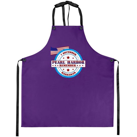 Discover Pearl Harbor Remembrance Day Logo Aprons