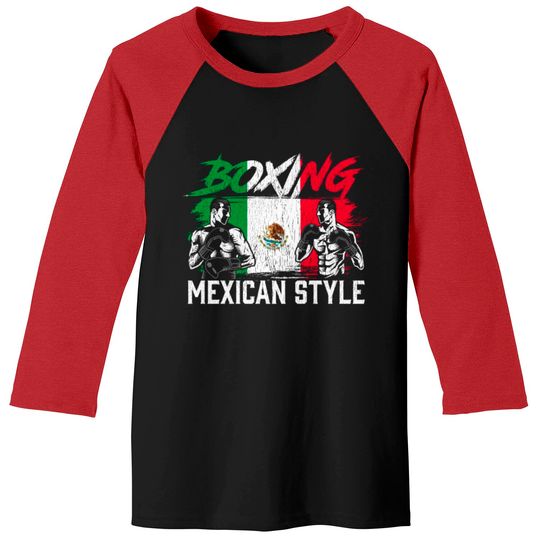 Discover Mexican Boxing Sports Fight Coach Boxer Fighter Baseball Tees