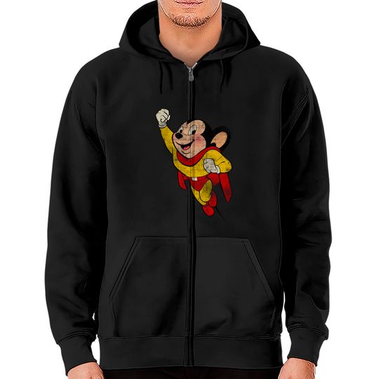 Discover MIGHTY MOUSE - Vintage - Robzilla - Zip Hoodies