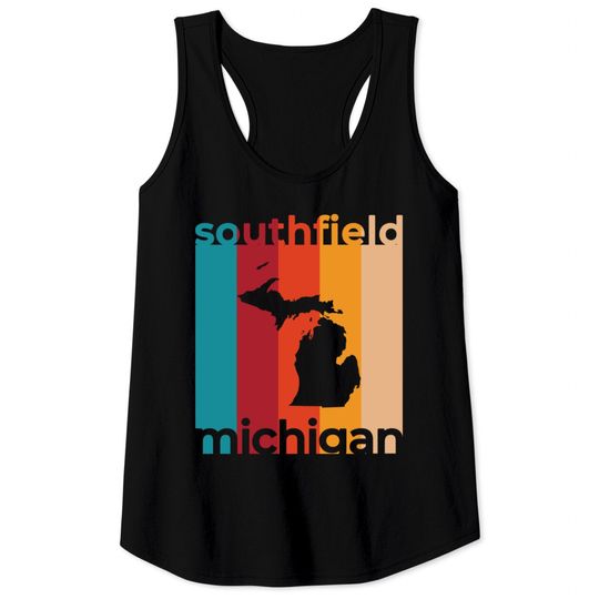Discover Southfield Michigan Retro - Southfield - Tank Tops