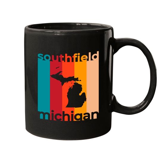 Discover Southfield Michigan Retro - Southfield - Mugs