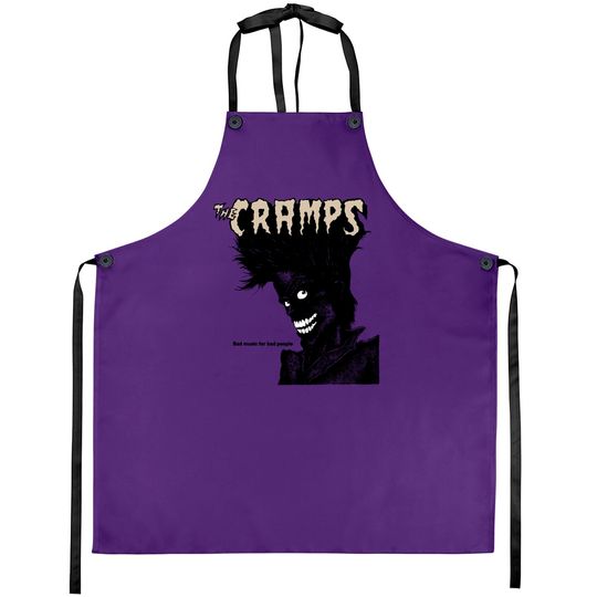 Discover The Cramps Unisex Aprons: Bad Music