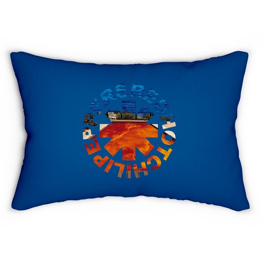 Discover red hot chili peppers merch Lumbar Pillows
