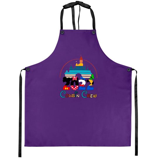 Discover Cousin Crew 2022 Walt Disney Vacation 2022 Matching Aprons