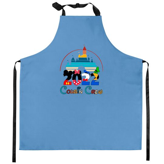 Discover Cousin Crew 2022 Walt Disney Vacation 2022 Matching Kitchen Aprons