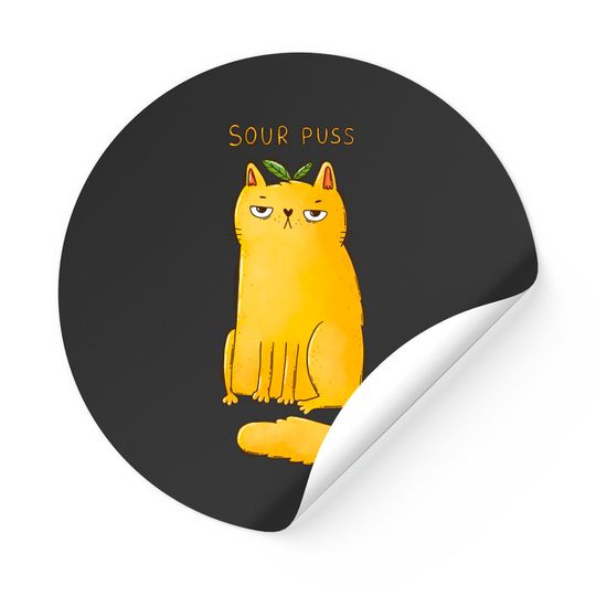 Discover Sour Puss - Cat - Stickers