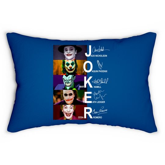 Discover The Joker Lumbar Pillow, Joker 2022 Lumbar Pillow, Joker Friends Lumbar Pillows, Funny Joker Lumbar Pillow Fan Gifts