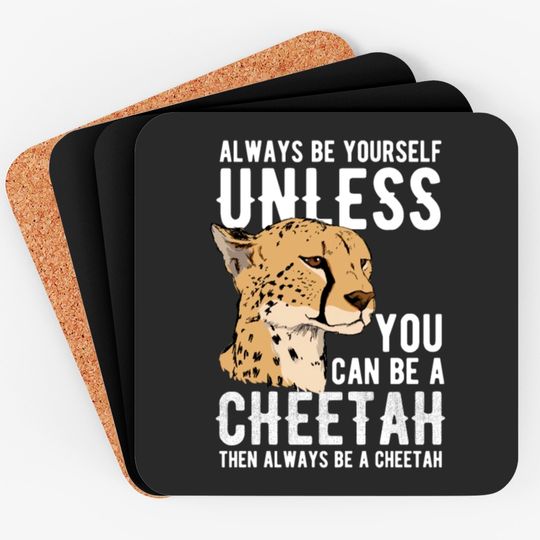 Discover Animal Print Gift Cheetah Coasters