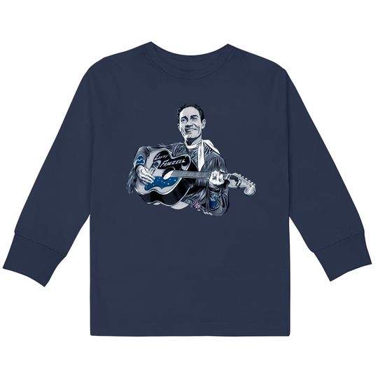 Discover Lefty Frizzell - An illustration by Paul Cemmick - Lefty Frizzell -  Kids Long Sleeve T-Shirts