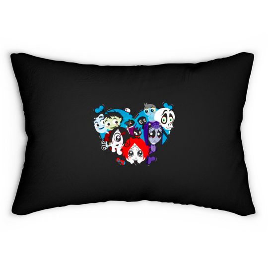 Discover Ruby Gloom heart Lumbar Pillows