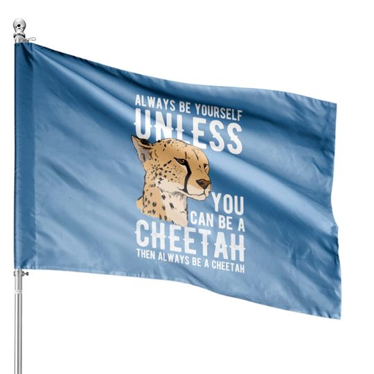 Discover Animal Print Gift Cheetah House Flags