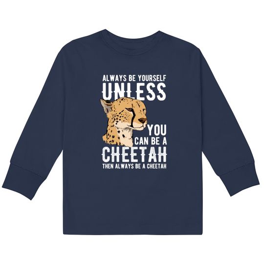 Discover Animal Print Gift Cheetah  Kids Long Sleeve T-Shirts