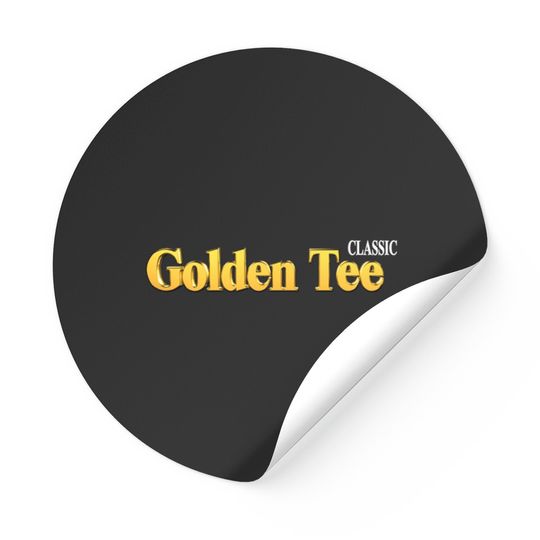 Discover Golden Sticker Classic Stickers