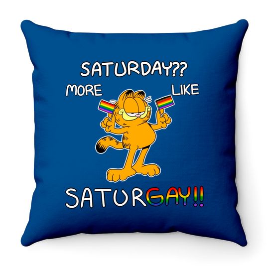 Discover garfield said gay rights Classic Throw Pillows