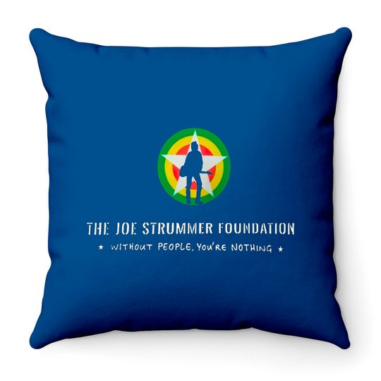 Discover The Clash Joe Strummer Foundation Gift Throw Pillows