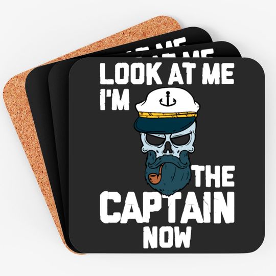 Discover Boat Captain Boating Lover Pontoon Captain Sailor Coasters