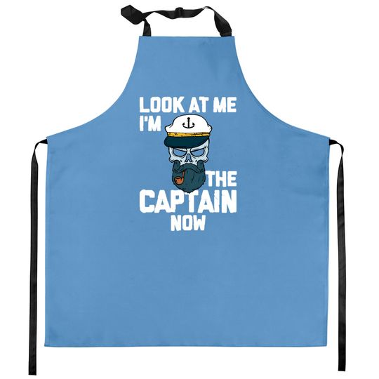 Discover Boat Captain Boating Lover Pontoon Captain Sailor Kitchen Aprons