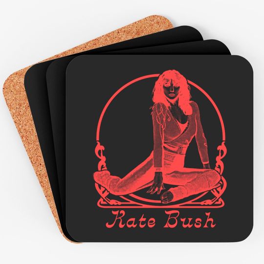 Discover Kate Bush Retro Aesthetic Fan Art Design Coasters