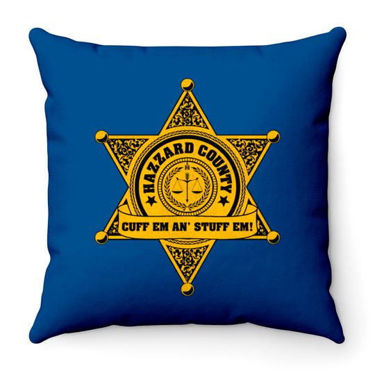 Discover Dukes of Hazzard Police Badge - Dukes Of Hazzard - Throw Pillows