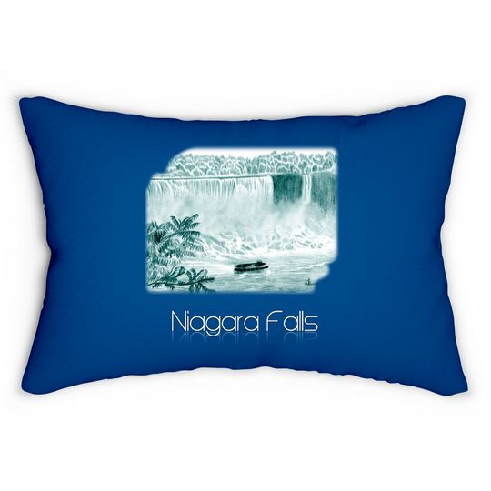 Discover niagara falls F Lumbar Pillows