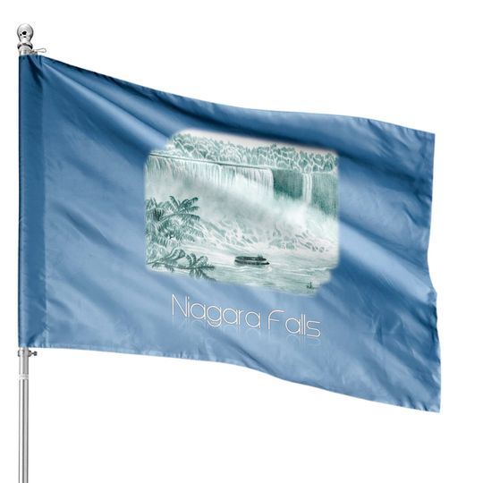 Discover niagara falls F House Flags