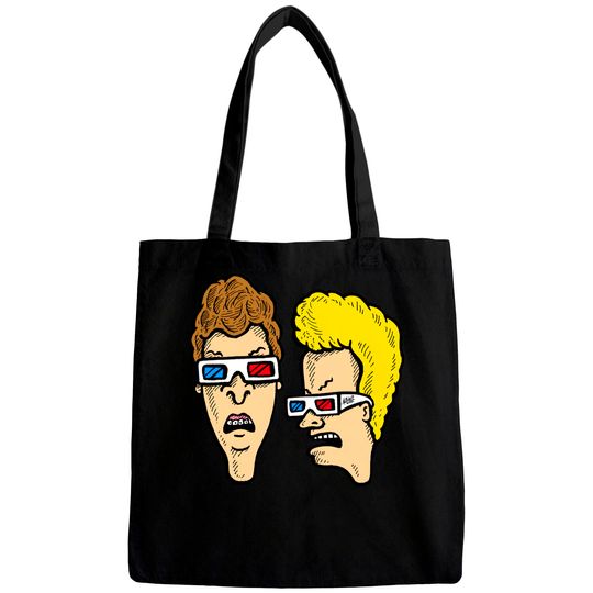 Discover Beavis and Butthead - Dumbasses in 3D - Beavis And Butthead Wearing 3d Glasses - Bags