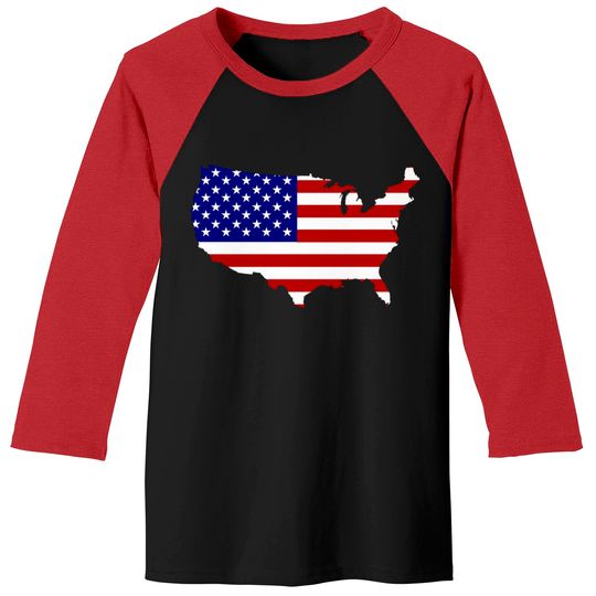 Discover American flag 4th of july - 4th Of July - Baseball Tees