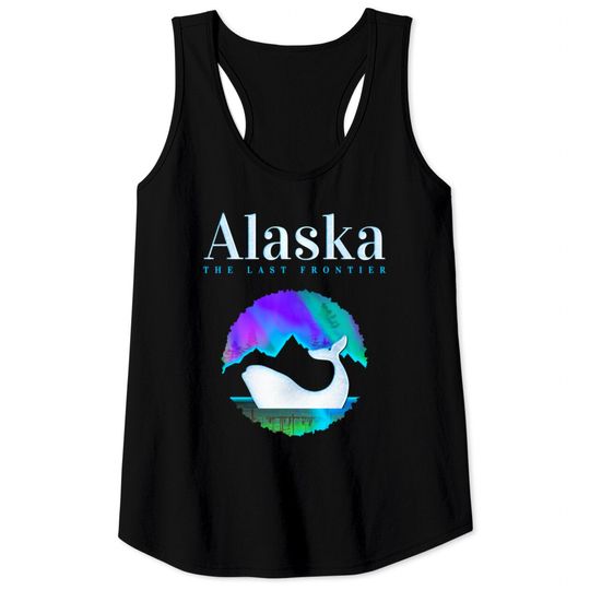 Discover Alaska Northern Lights Orca Whale with Aurora Tank Tops