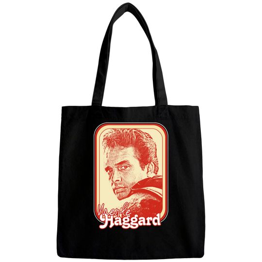 Discover Merle Haggard /// Retro Style Country Music Fan Gift - Merle Haggard - Bags