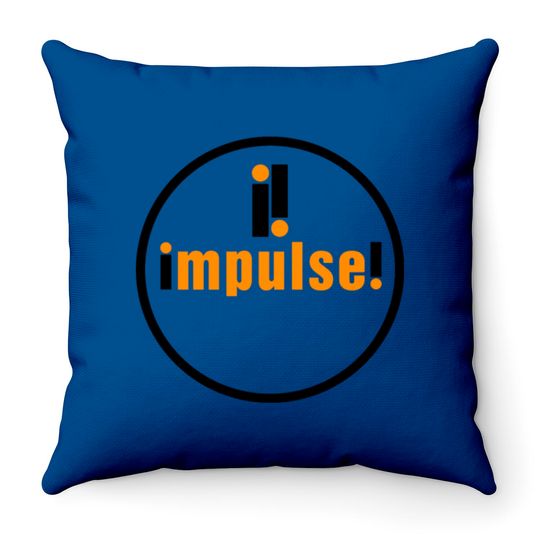 Discover Impulse Record Label Throw Pillows