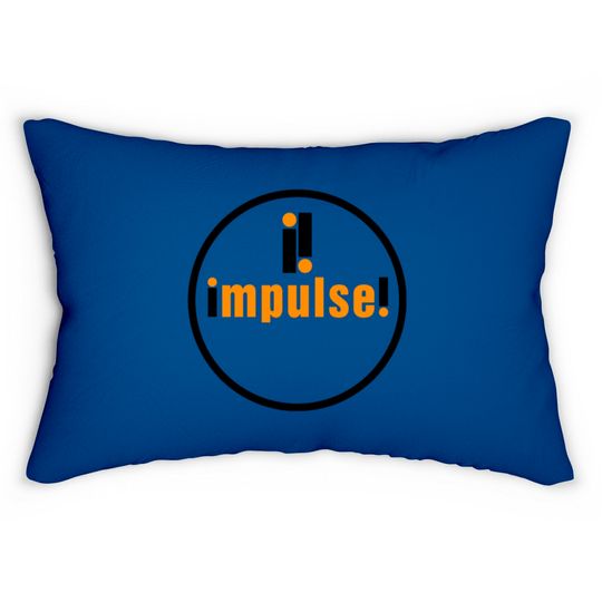 Discover Impulse Record Label Lumbar Pillows