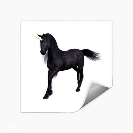 Discover Black Unicorn Stickers