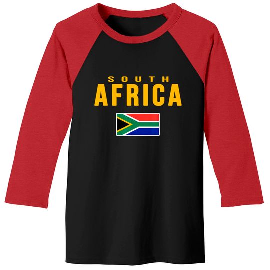 Discover South Africa South African Flag Baseball Tees