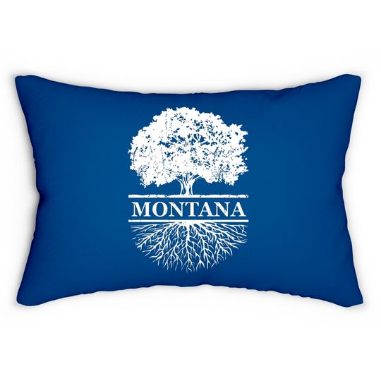 Discover Montana Vintage Roots Outdoors Souvenir Lumbar Pillows