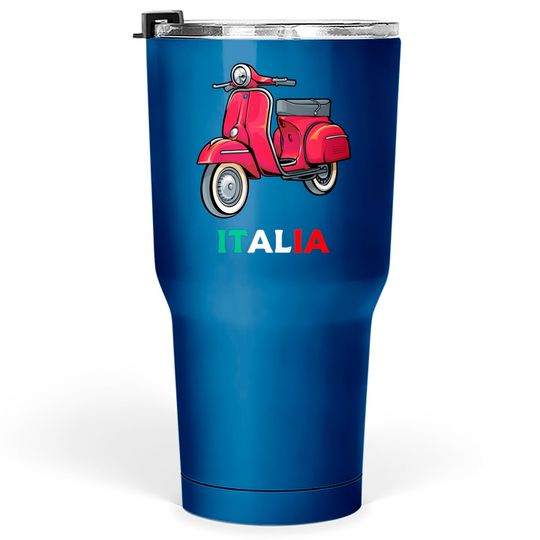 Discover Italian Biker Bike Rider Motorcycle Love Italy Scooter Tumblers 30 oz