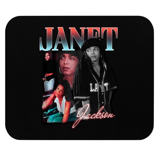 Discover Vintage Style Janet Jackson Graphic Mouse Pad