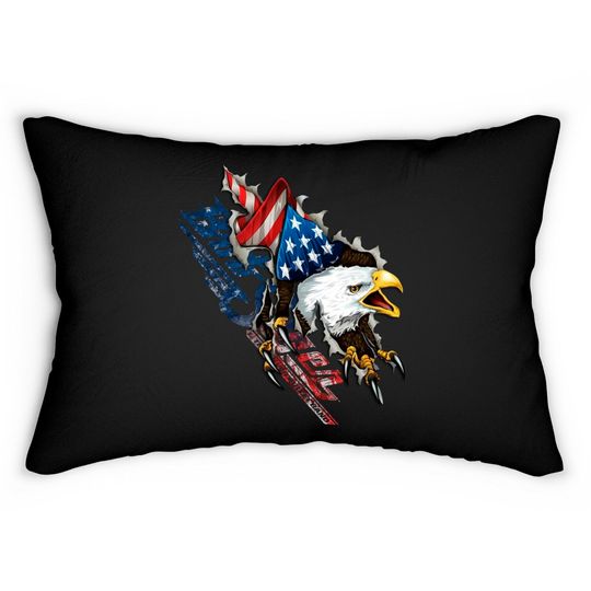 Discover Bob Seger Eagel American flag - Bob Seger - Lumbar Pillows