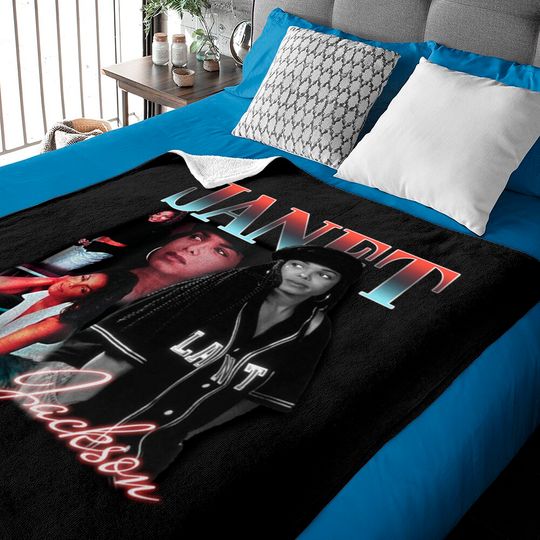 Discover Vintage Style Janet Jackson Graphic Baby Blanket