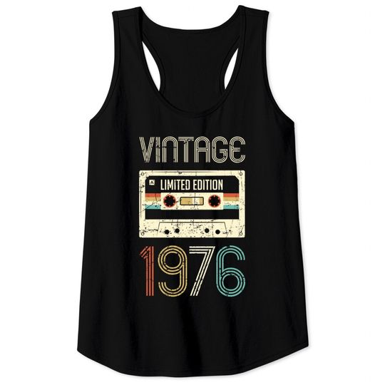 Discover Vintage 1976 Limited Edition 44th Birthday - 44th Birthday Gift - Tank Tops