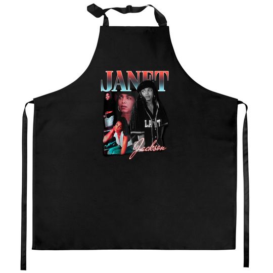 Discover Vintage Style Janet Jackson Graphic Kitchen Apron