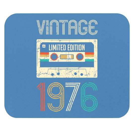 Discover Vintage 1976 Limited Edition 44th Birthday - 44th Birthday Gift - Mouse Pads