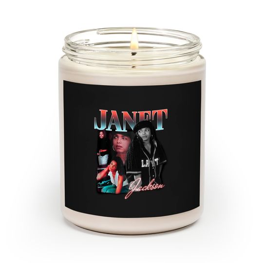 Discover Vintage Style Janet Jackson Graphic Scented Candle