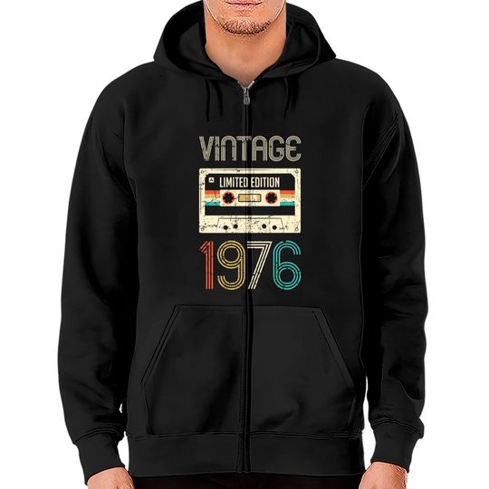 Discover Vintage 1976 Limited Edition 44th Birthday - 44th Birthday Gift - Zip Hoodies