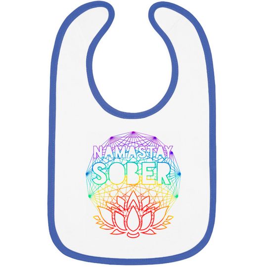 Discover Namastay Sober NA AA Alcoholics Anonymous Sobriety Bibs
